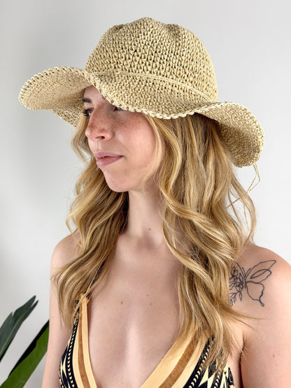DEVA - CAPPELLO RAFIA CROCHET