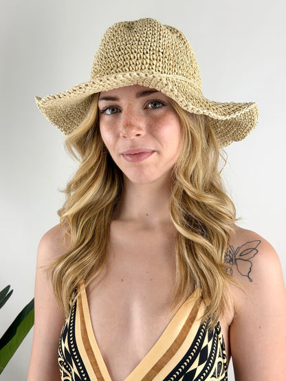 DEVA - CAPPELLO RAFIA CROCHET