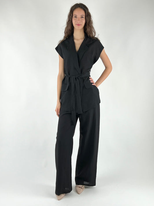 TENSIONE IN - COMPLETO GILET MISTO LINO