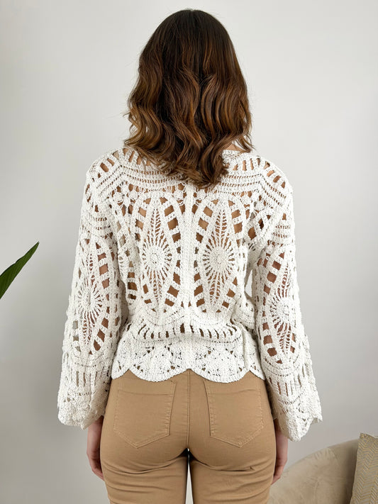 DEVA COUTURE PARIS - CARDIGAN CROCHET