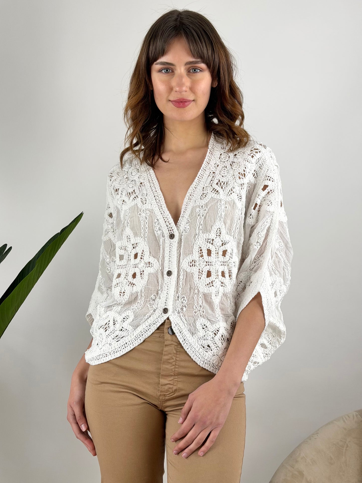 DEVA COUTURE PARIS - PONCHO CROCHET
