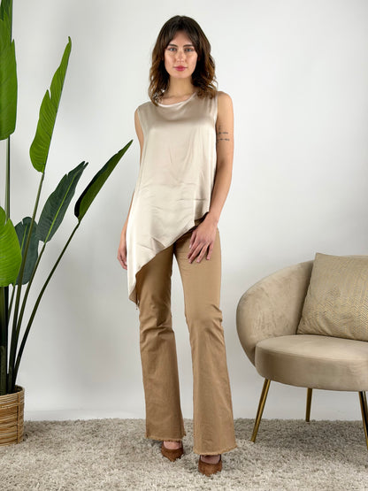 MOTEL - MAXI BLUSA ASIMMETRICA