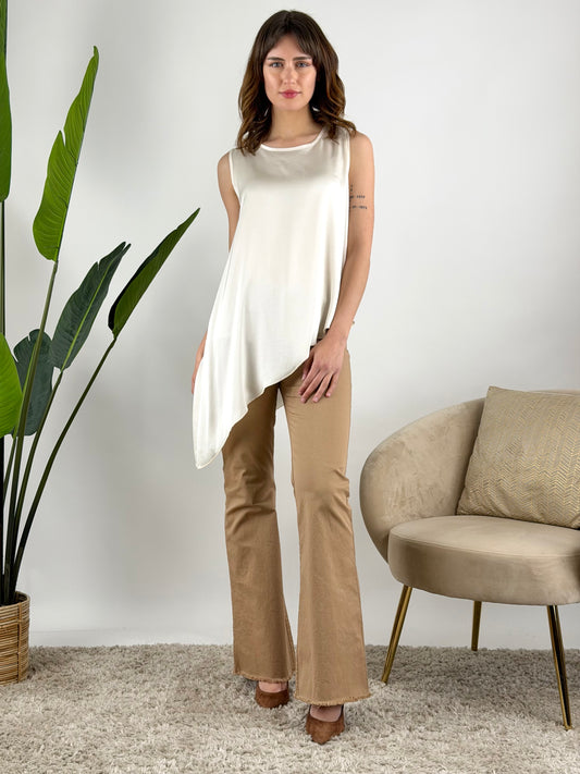 MOTEL - MAXI BLUSA ASIMMETRICA