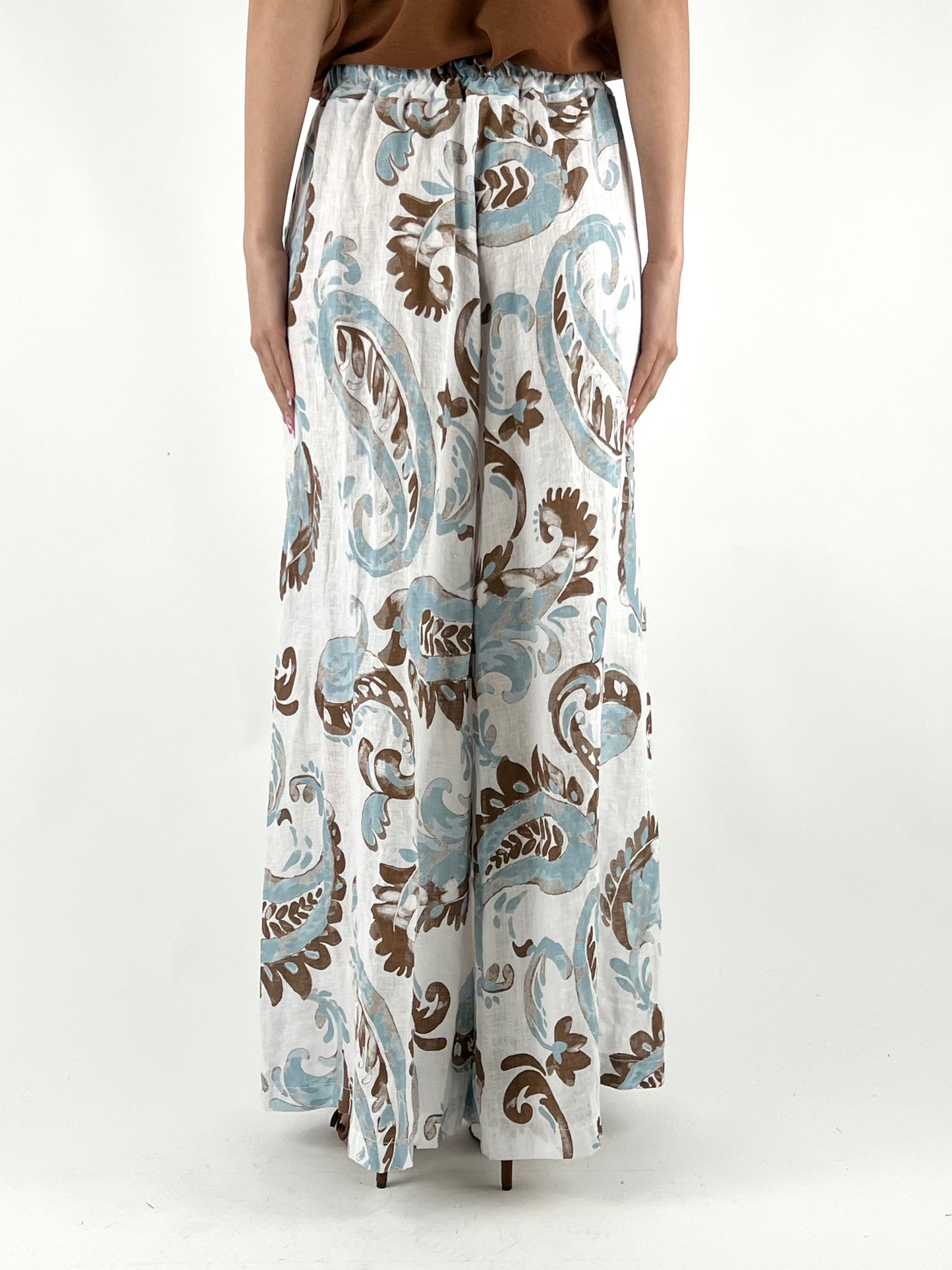 DEVA - PANTALONE LINO FANTASIA