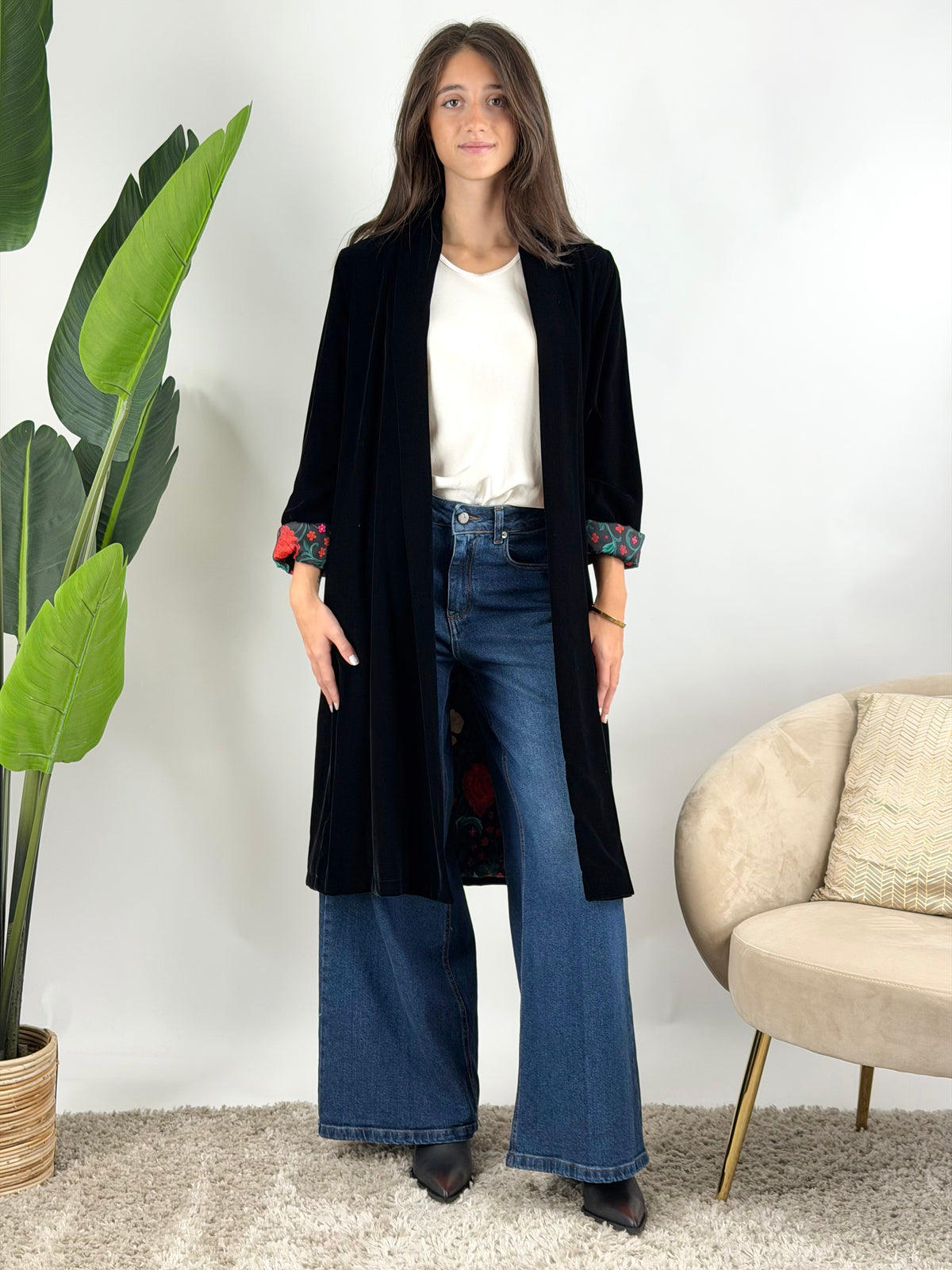 WU'SIDE - KIMONO LUNGO CINIGLIA