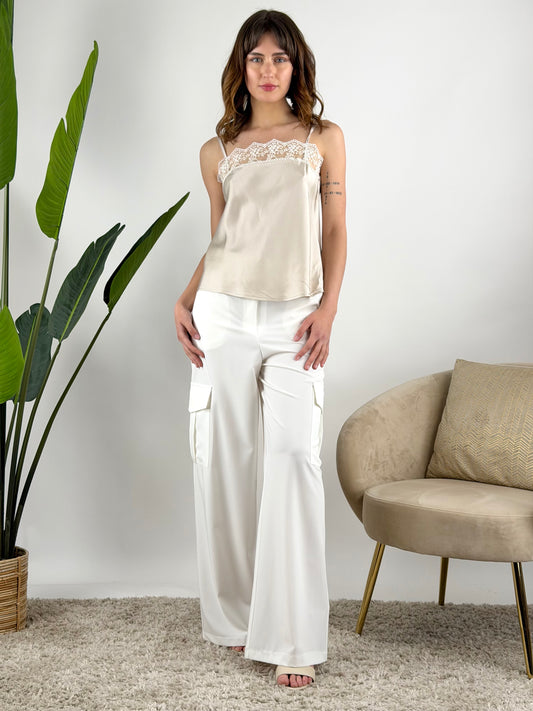 MOTEL - PANTALONE PALAZZO TASCONI