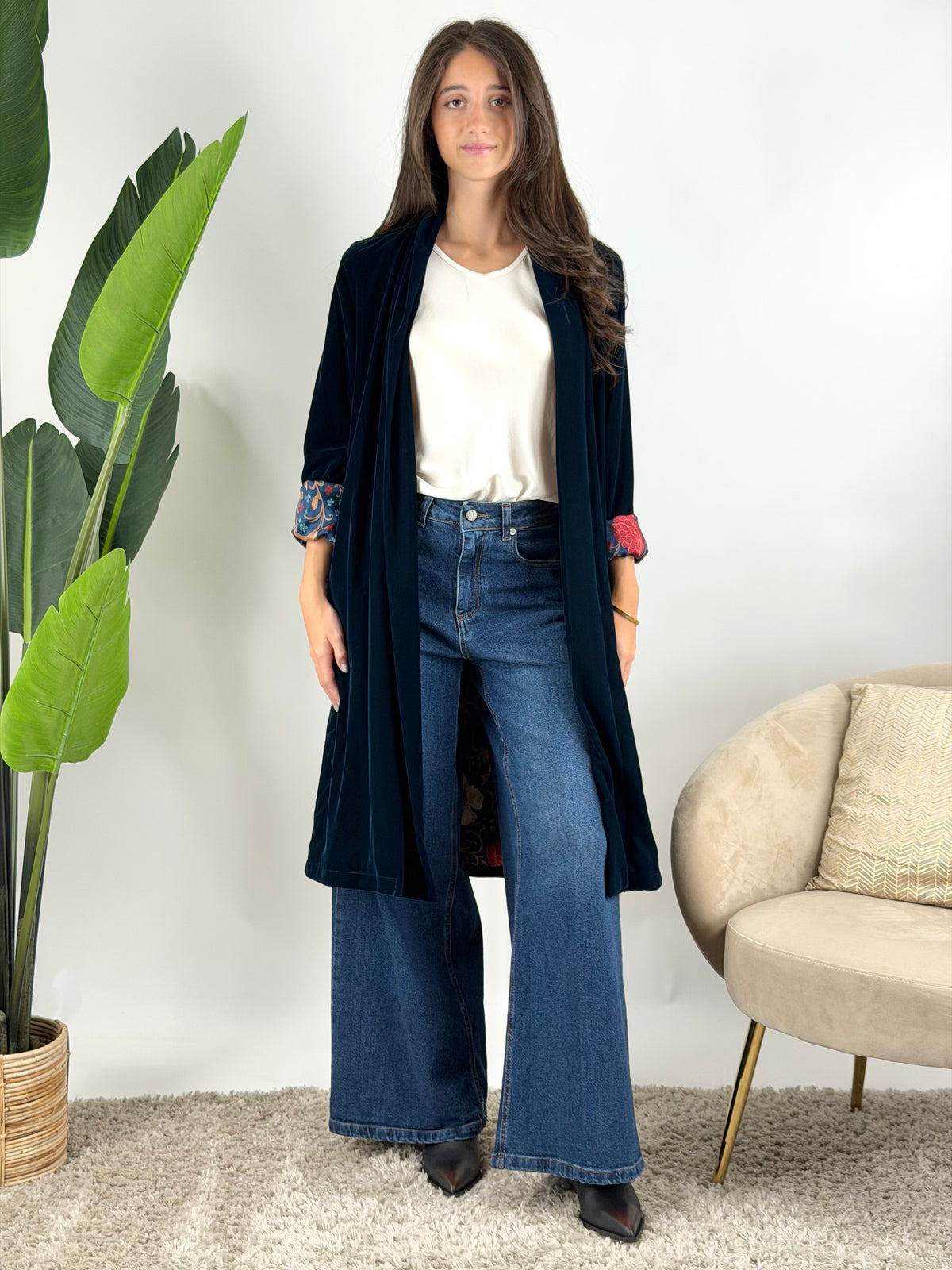 WU'SIDE - KIMONO LUNGO CINIGLIA