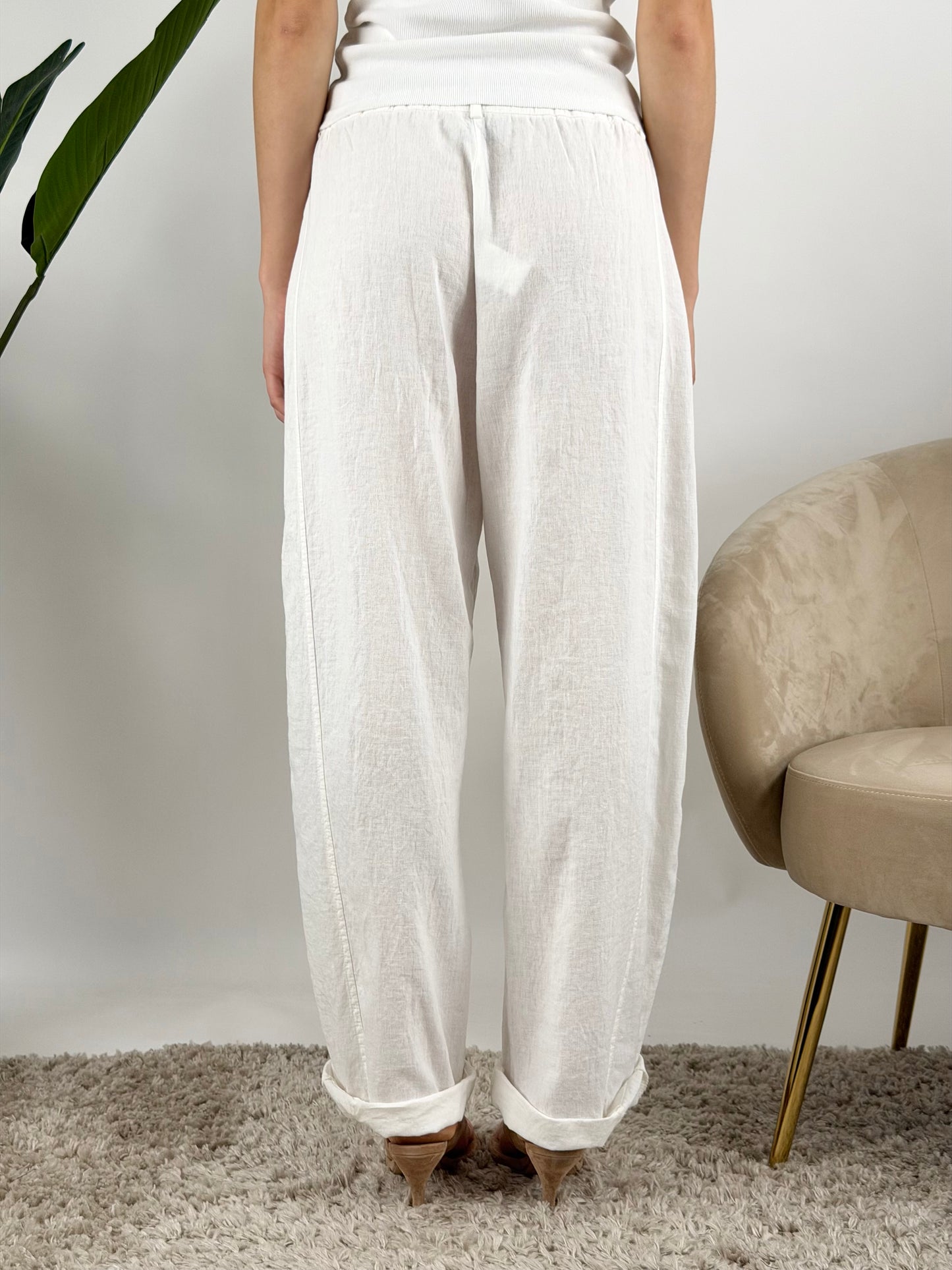 SUSY MIX - PANTALONE LINO STELLINA