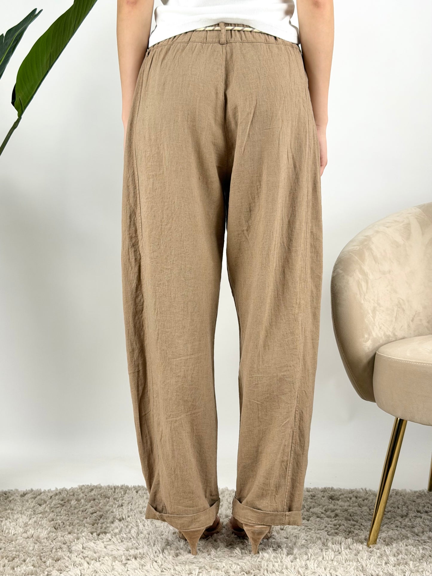 SUSY MIX - PANTALONE LINO STELLINA