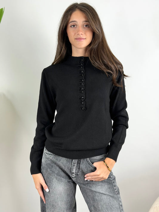 HAVEONE - MAGLIA BOTTONCINI ROUCHES