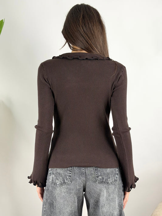HAVEONE - MAGLIA SCOLLO V ROUCHES