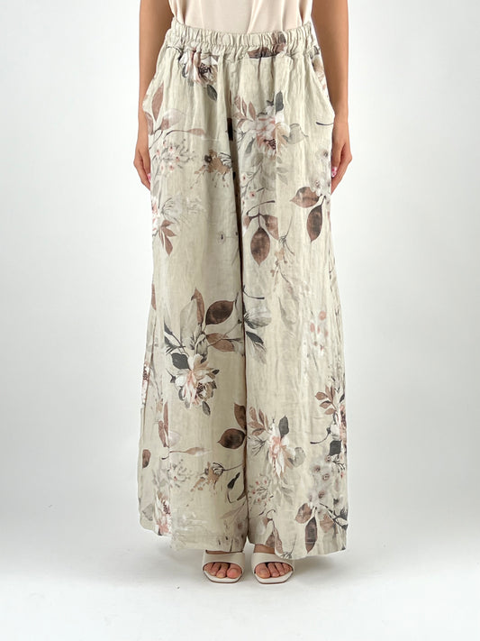 DEVA - PANTALONE LINO FANTASIA