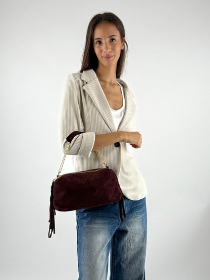 DEVA - BORSA DOPPIA ZIP FRANGETTE