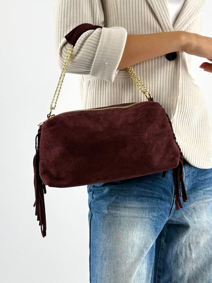 DEVA - BORSA DOPPIA ZIP FRANGETTE