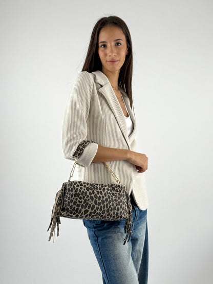 DEVA - BORSA DOPPIA ZIP FRANGETTE