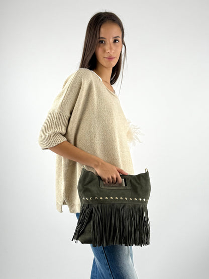 DEVA - BORSA BORCHIE E FRANGE