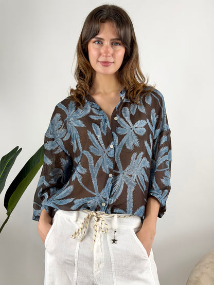 DEVA - CAMICIA MUSSOLA CON STAMPA