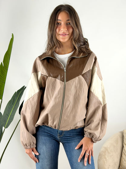 HAVEONE - BOMBER ECOPELLE PATCHWARCK