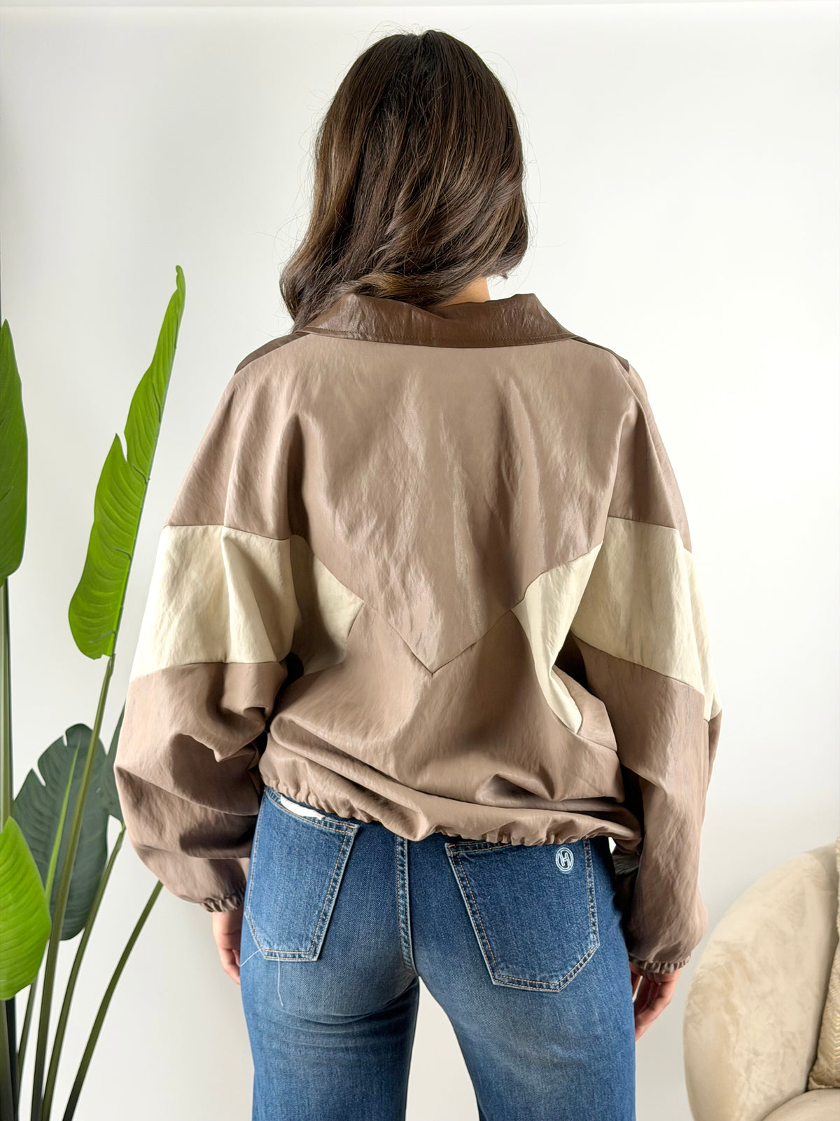 HAVEONE - BOMBER ECOPELLE PATCHWARCK