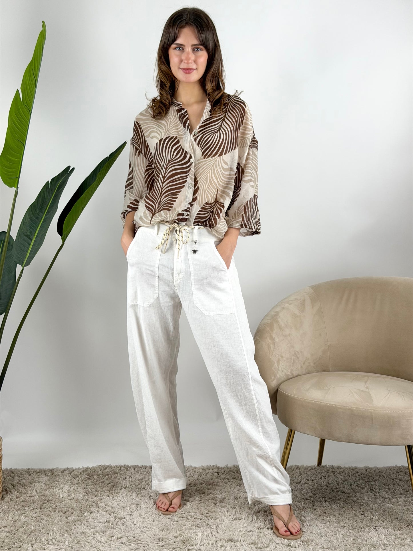 DEVA - CAMICIA MUSSOLA CON STAMPA