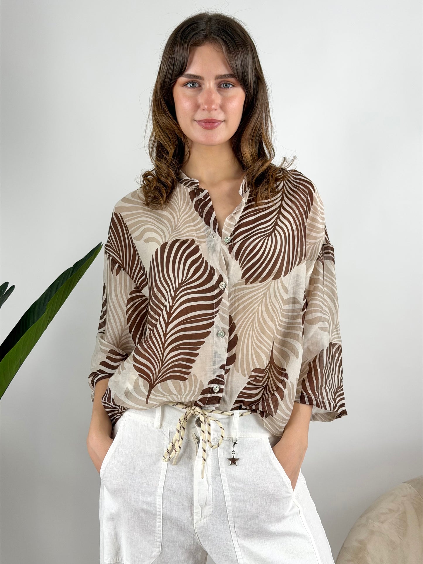 DEVA - CAMICIA MUSSOLA CON STAMPA