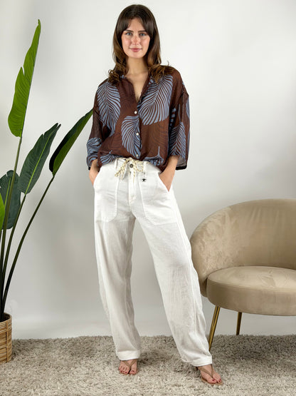 DEVA - CAMICIA MUSSOLA CON STAMPA