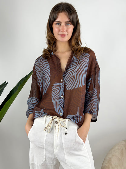 DEVA - CAMICIA MUSSOLA CON STAMPA