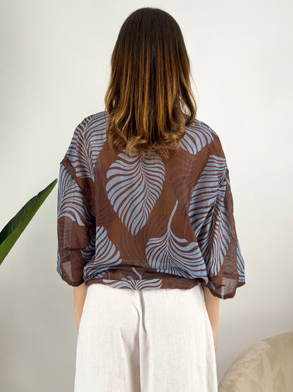 DEVA - CAMICIA MUSSOLA CON STAMPA
