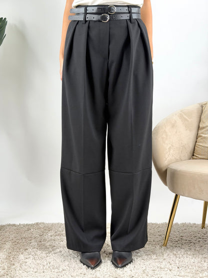 HAVEONE - PANTALONE PIA PALAZZO DOPPIO PASSANTE