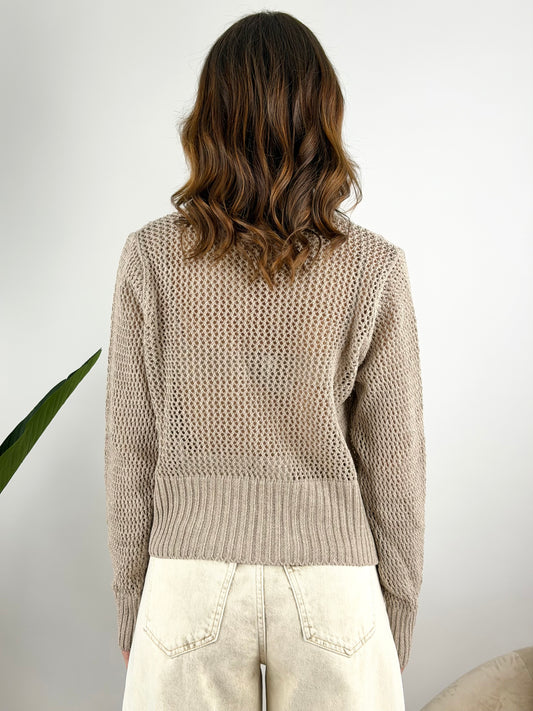 SUSY MIX - CARDIGAN TRAFORATO BOTTONE
