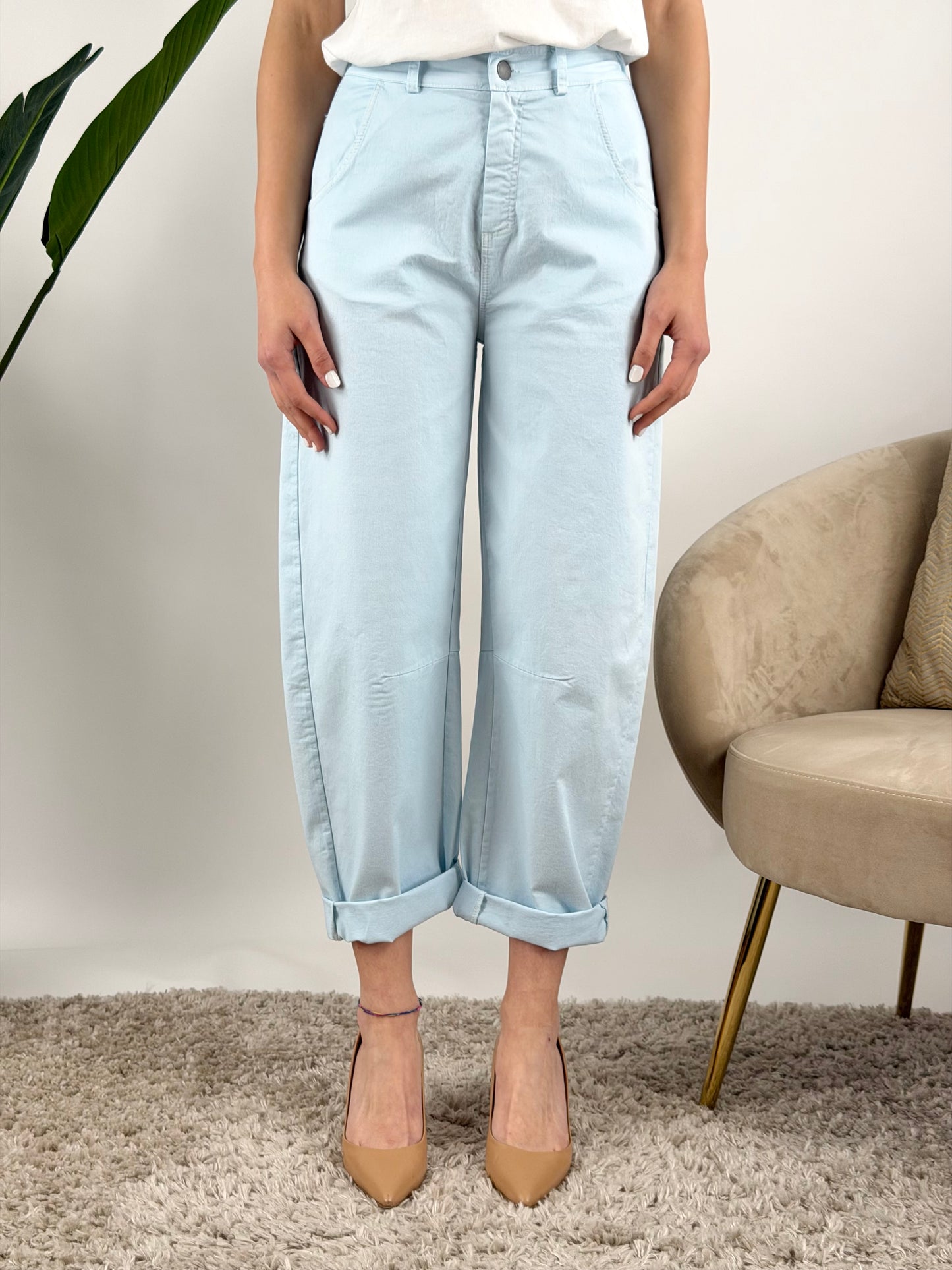 MOTEL - PANTALONE BARREL COTONE