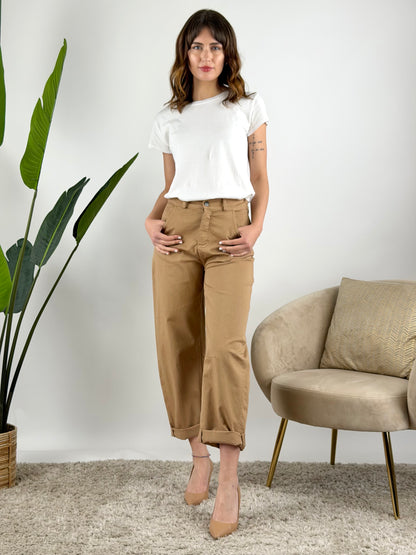 MOTEL - PANTALONE BARREL COTONE