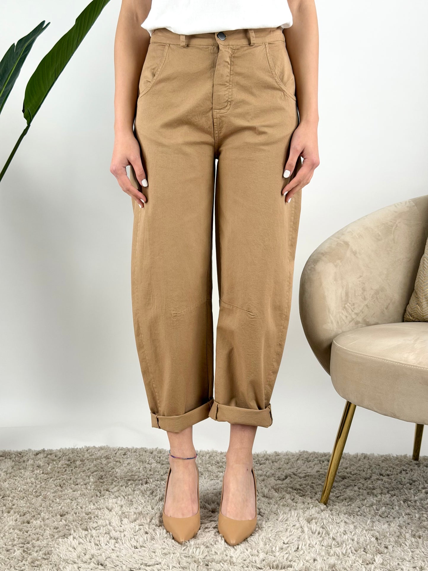 MOTEL - PANTALONE BARREL COTONE