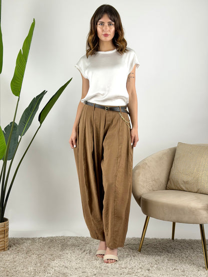 HAVEONE - PANTALONE ODALISCA CON CATENA
