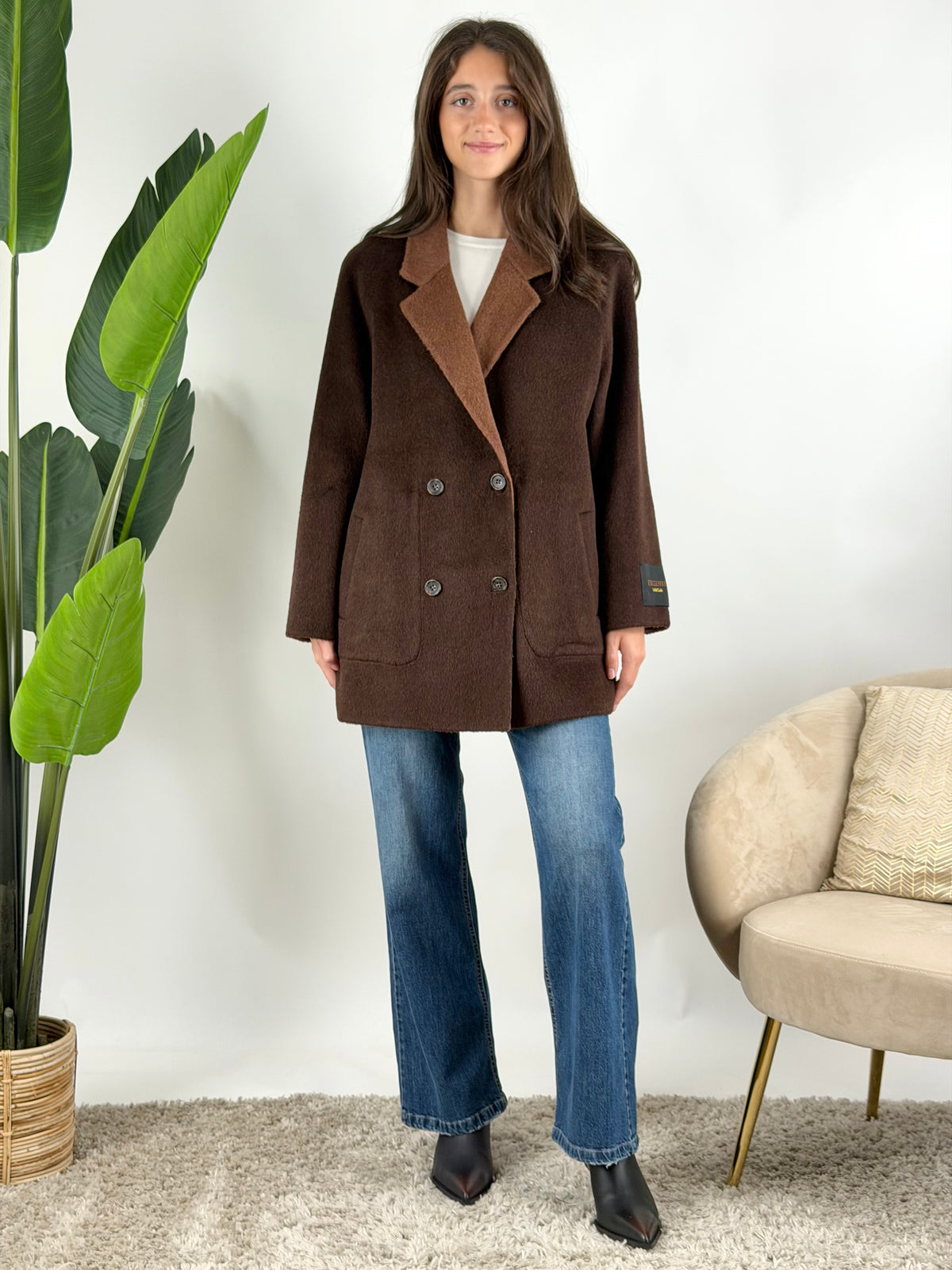 WU'SIDE - CAPPOTTO DOPPIOPETTO CORTO REVERSIBILE