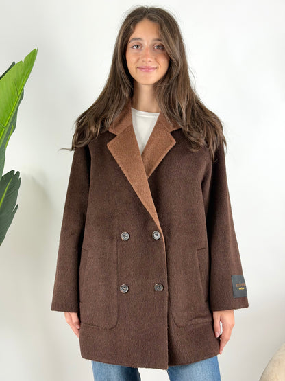 WU'SIDE - CAPPOTTO DOPPIOPETTO CORTO REVERSIBILE