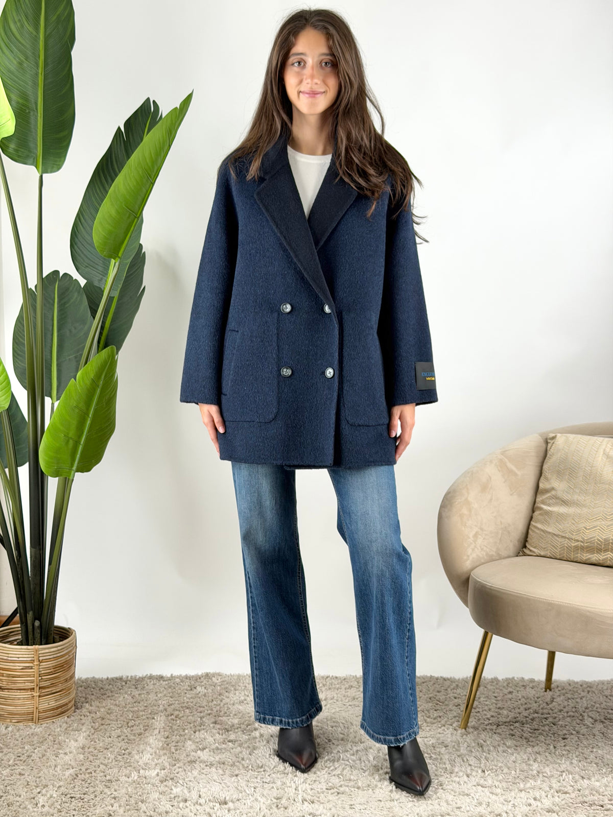 WU'SIDE - CAPPOTTO DOPPIOPETTO CORTO REVERSIBILE
