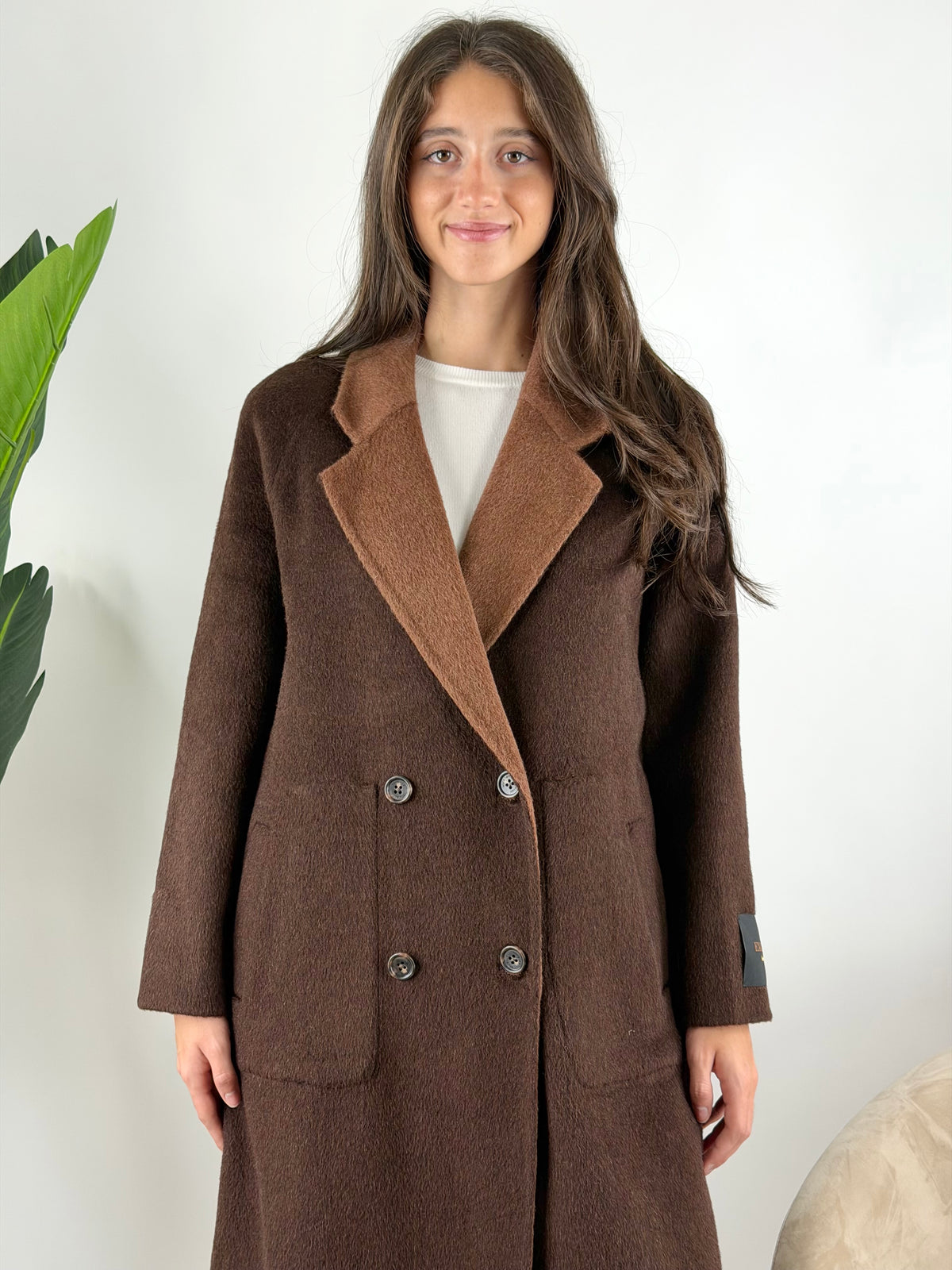 WU'SIDE - CAPPOTTO DOPPIOPETTO LUNGO REVERSIBILE
