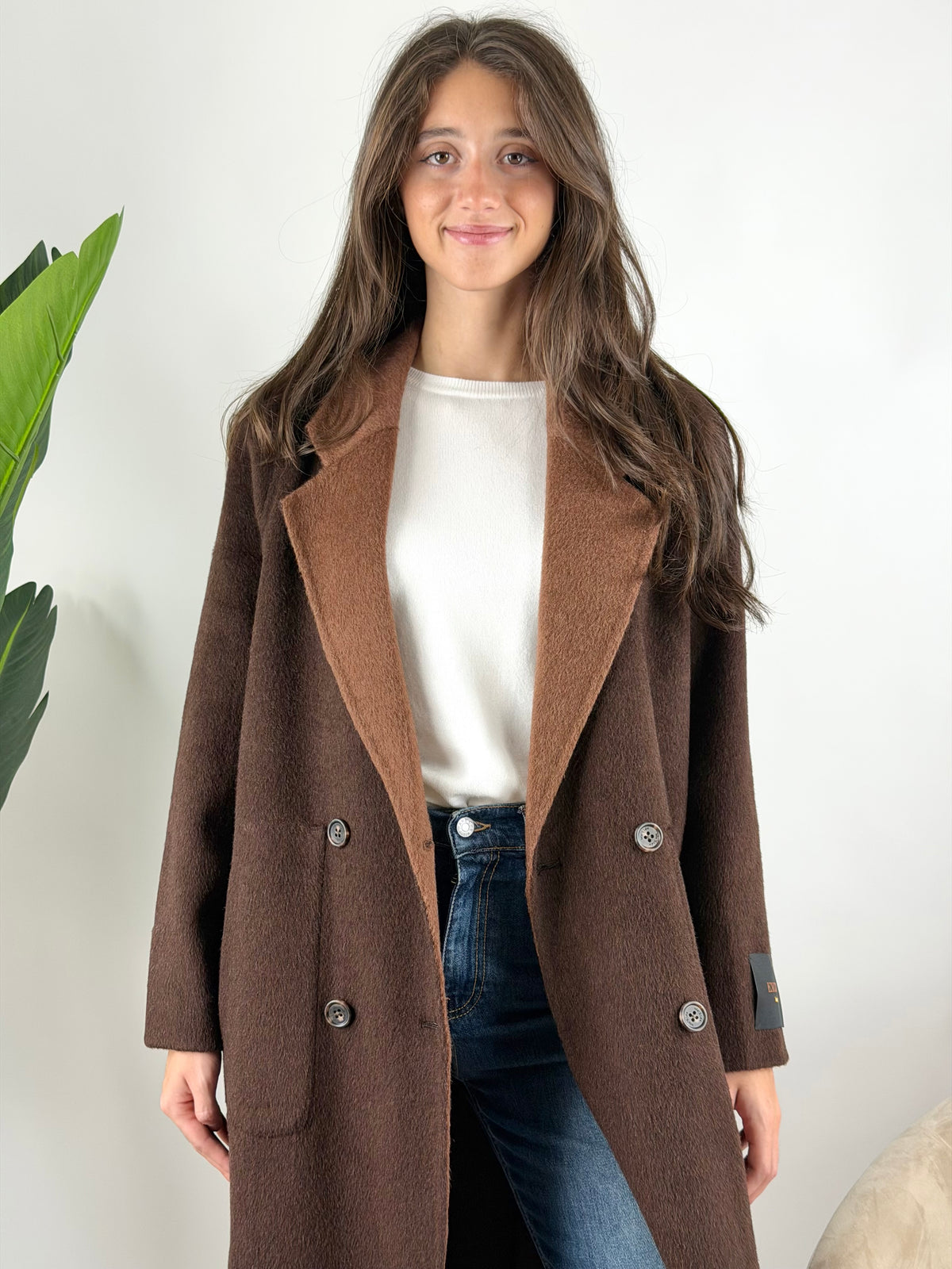 WU'SIDE - CAPPOTTO DOPPIOPETTO LUNGO REVERSIBILE