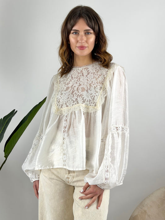 HAVEONE - CAMICIA PIZZO