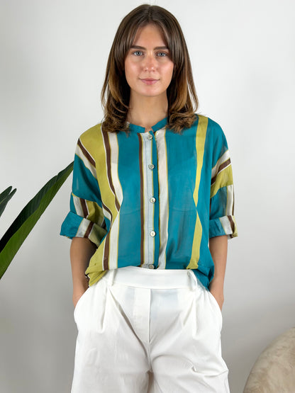 DEVA - CAMICIA MUSSOLA RIGHE