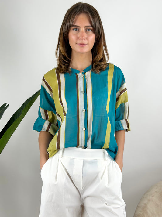 DEVA - CAMICIA MUSSOLA RIGHE
