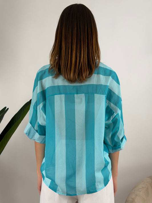 DEVA - CAMICIA MUSSOLA RIGHE