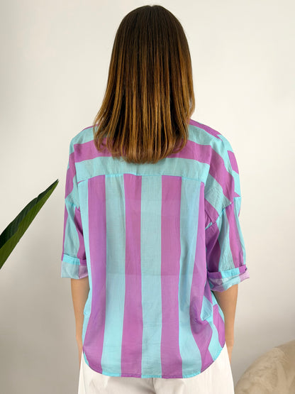 DEVA - CAMICIA MUSSOLA RIGHE