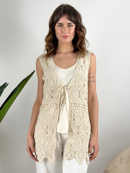 SUSY MIX - GILET LUNGO CROCHET