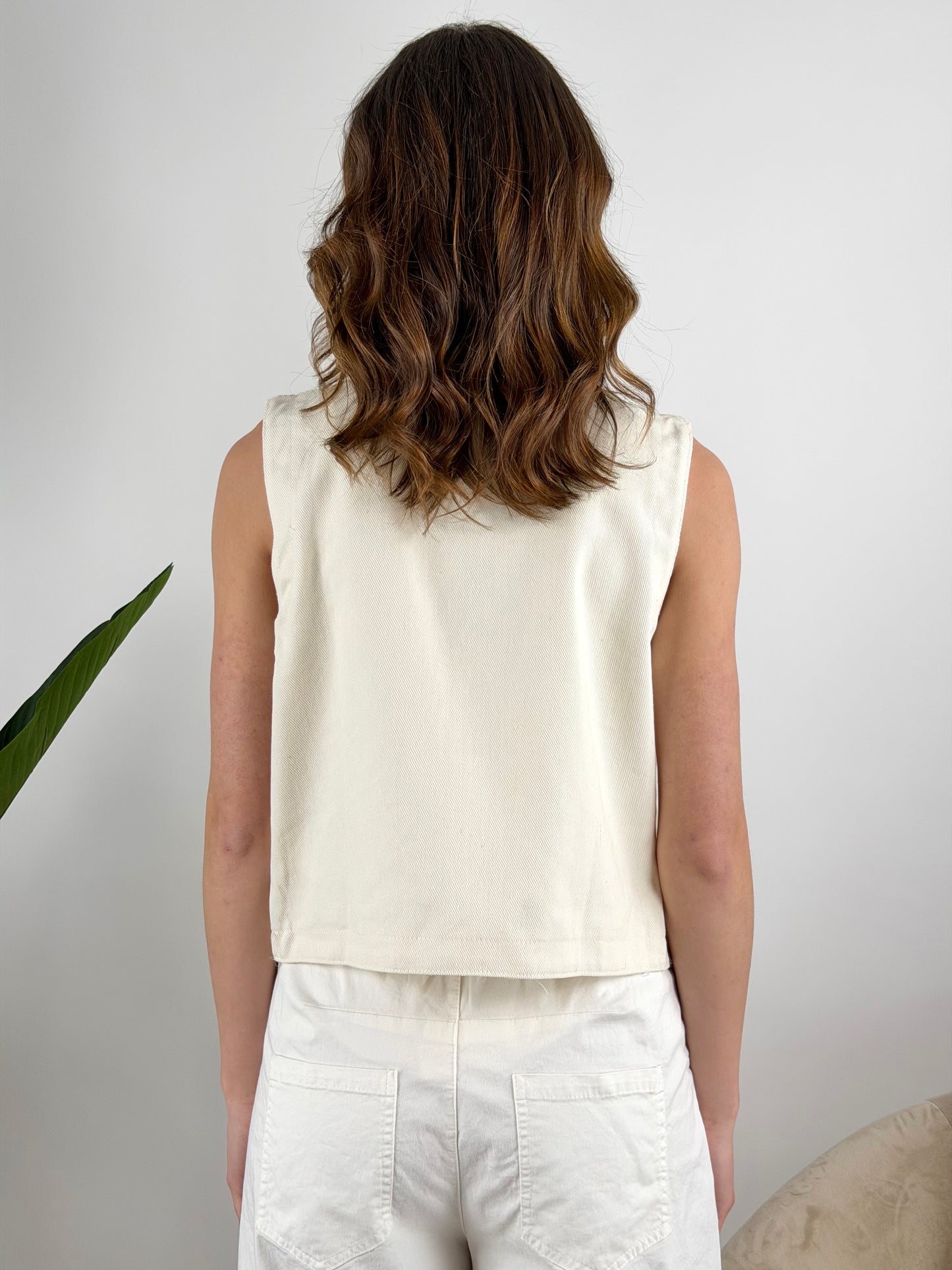 SUSY MIX - GILET RICAMI PERLINE