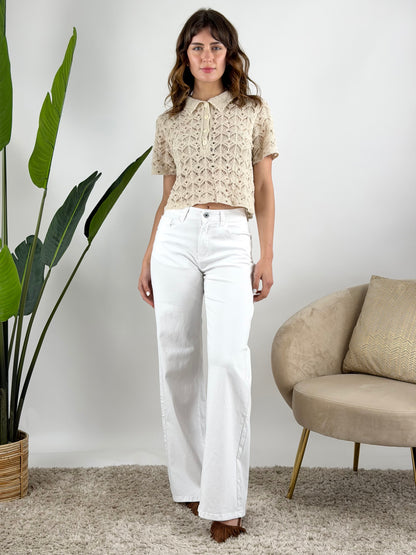 DEVA - JEANS COTONE PALAZZO