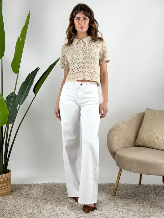 DEVA - JEANS COTONE PALAZZO