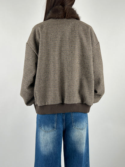 MOTEL - GIACCONE COLLO IN PELLICCIA