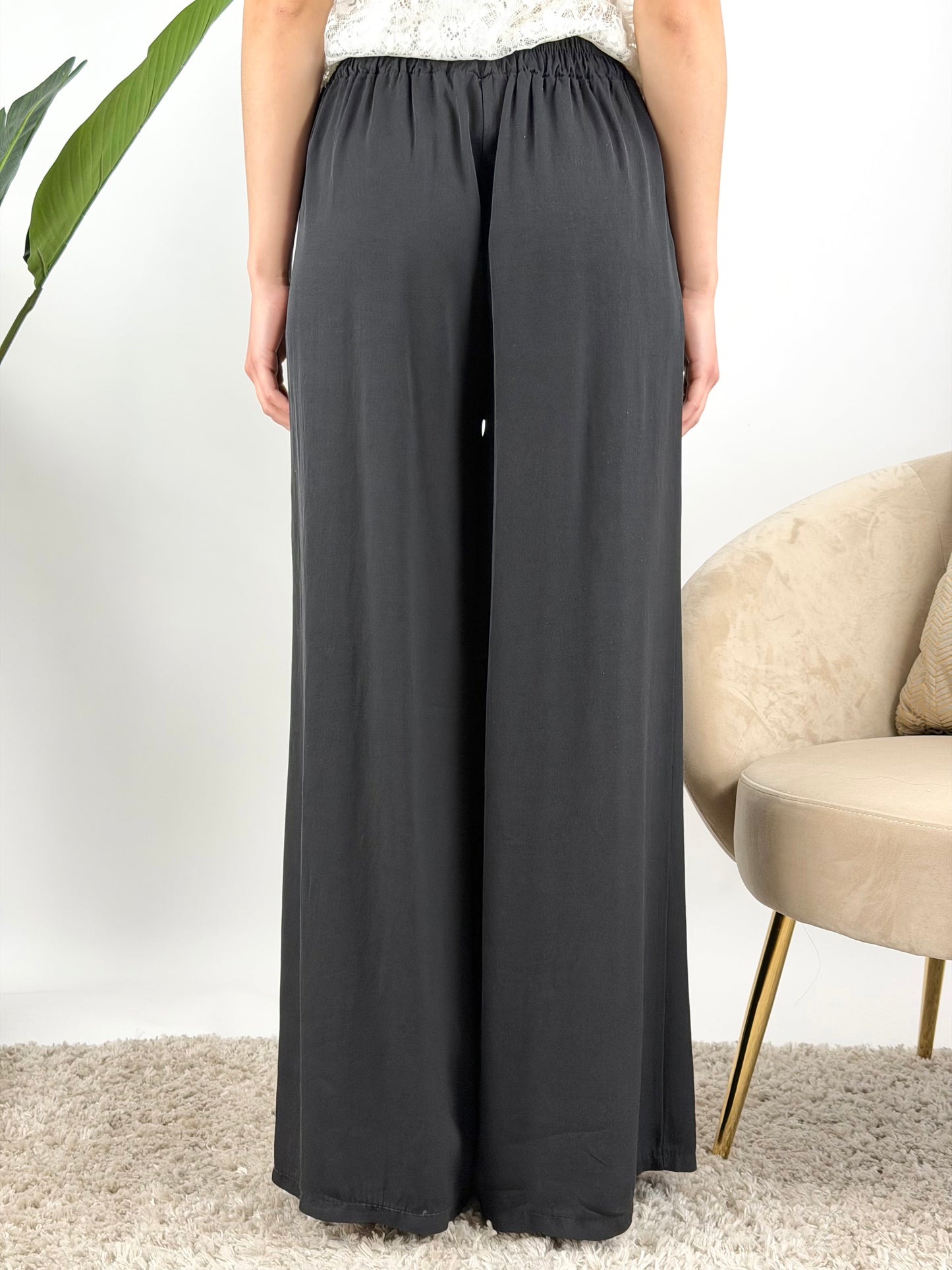 DEVA - PANTALONE PALAZZO DOPPIA PINCES